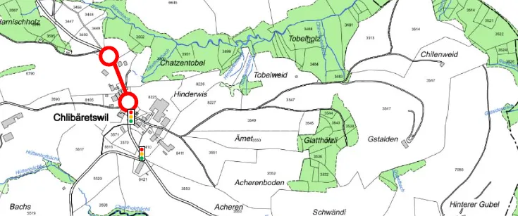 Man sieht eine Karte mit den Verkehrseinschränkungen.